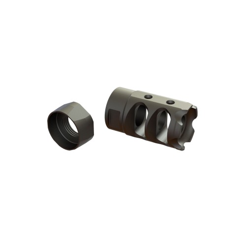 POF USA - 9mm Muzzle Brake and locknut kit 2 Chamber