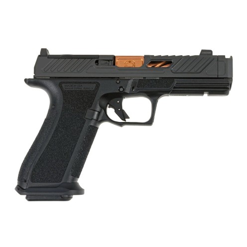 Shadow Systems XR920P, 9mm, Black Frame, ELITE Slide Optic Black, Spiral Compensated Barrel Bronze