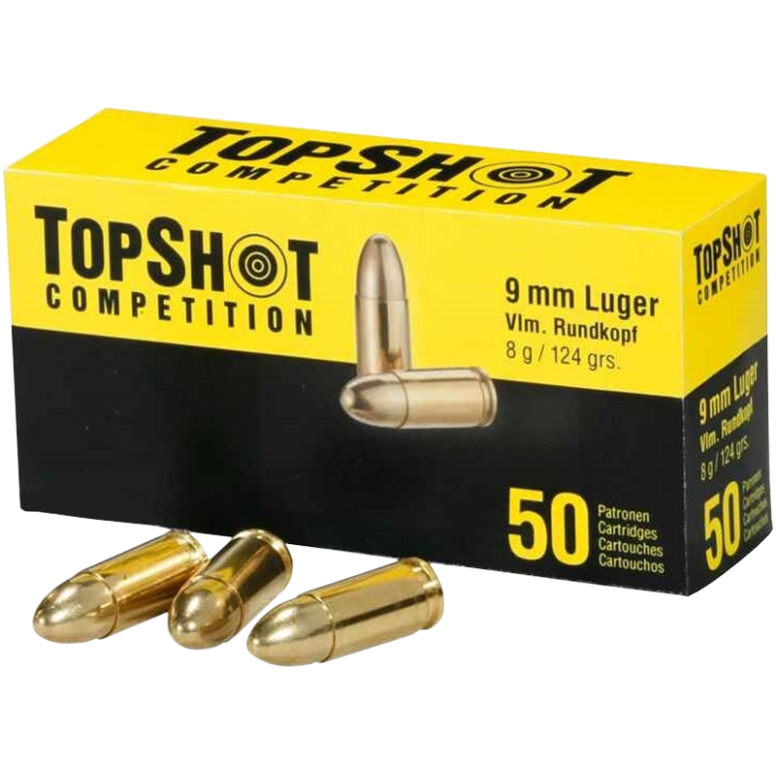 Top Shot 9x19mm Luger 124grs FMJ